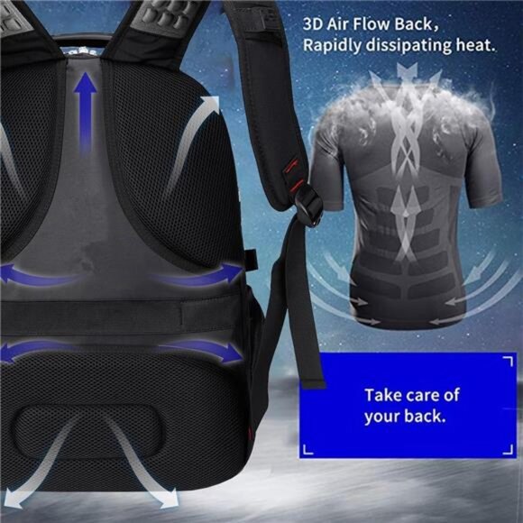 Extra Large 50L Travel Laptop Backpack with USB Charging Port, College - Picture 7 of 8